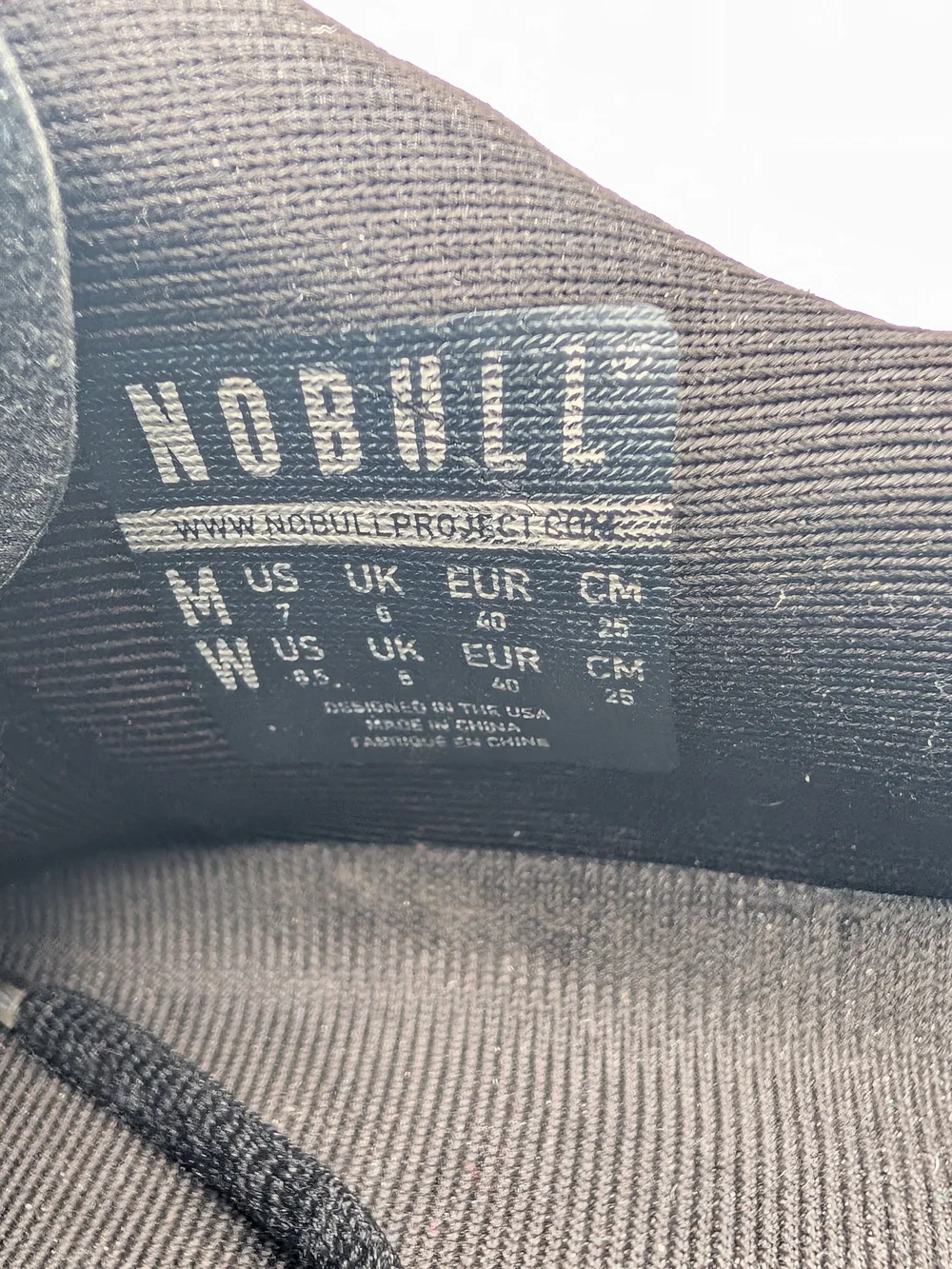NOBULL Men's Black Trainer Shoes,Man Size 7, Women's 8.5